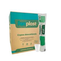 Copo de 180ml Transparente ABNT Fonplast com 2.500 unidades