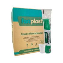 Copo de 200ml Branco PS Fonplast com 2.500 unidades Copo de 200ml Branco PS Fonplast com 2.500 unidades