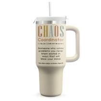 Copo de 40 onças Pandzee Chaos Coordinator com alça e canudo