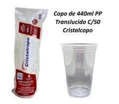 Copo de 440ml PP Translúcido C/50 Cristalcopo Copo de 440ml PP Translúcido C/50 Cristalcopo