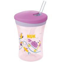 Copo De Ação Da Criança Com Canudo 230ml Action Cup Nuk Evolution 12+Meses