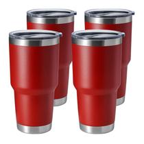 Copo de aço inoxidável HASLE OUTFITTERS 900 ml vermelho, conjunto de 4 Copo de aço inoxidável HASLE OUTFITTERS 900 ml vermelho, conjunto de 4