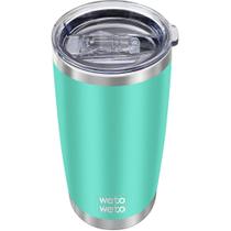 Copo de aço inoxidável isolado WETOWETO 590mL ciano, 1 pacote Copo de aço inoxidável isolado WETOWETO 590mL ciano, 1 pacote