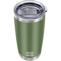 Copo de aço inoxidável isolado WETOWETO 600mL Army Green