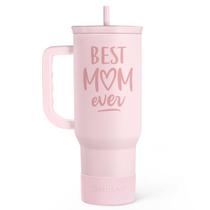 Copo de aço inoxidável SANDJEST Best Mom 1,2 L com alça