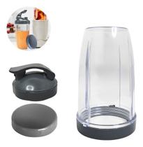 Copo de Acrílico 700ml para Nutribullet com Duas Tampas Funcionais Copo de Acrílico 700ml para Nutribullet com Duas Tampas Funcionais