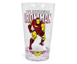 Copo de acrílico retrô Iron Man Marvel à prova de estilhaçamento 480 ml