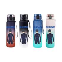 Copo De Água Blue Lock Anime 650ML Garrafa Esportiva Com Tampa Flip-top Antivazamento Portátil Para