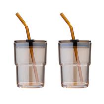 Copo de água BLUEPOLAR Amber 380 ml com canudo, pacote com 2 unidades Copo de água BLUEPOLAR Amber 380 ml com canudo, pacote com 2 unidades