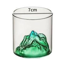 Copo De Água De Vidro Estilo Nórdico Luxo Leve Simples Montanhas China-Chic Caneca De Chá