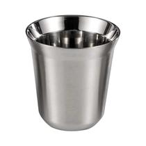 Copo De Água E Café Em Aço Inoxidável De Dupla Camada, Cor Sólida, 80ml E 160ml, Copo Com Fundo