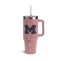 Copo de água The Memory Company NCAA 1,2 L com strass rosa Copo de água The Memory Company NCAA 1,2 L com strass rosa