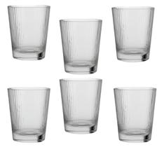 Copo de Aguá whisky Uisque Suco Drink Vidro 6 Peças Premium