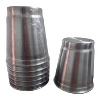 Copo de Alumínio Escovado kit 6 Unidades Copo de Alumínio Escovado kit 6 Unidades