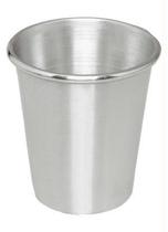 Copo De Aluminio Polido Resistente Merenda Escolar 250ml