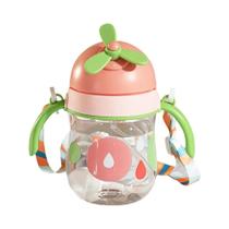 Copo De Aprendizado Com Canudo De 250ml Para Bebês Com Alça E Cabo Para Crianças De 1 a 3 Anos