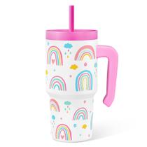 Copo de bebida SANDJEST de 20 onças isolado em aço inoxidável para crianças Copo de bebida SANDJEST de 20 onças isolado em aço inoxidável para crianças