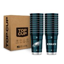 Copo de Bebida Top Cup 567 ml Pacote com 20 unidades Eagles da NFL