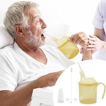 Copo de bebida VOPHIA para adultos com deficiência 350 ml amarelo Copo de bebida VOPHIA para adultos com deficiência 350 ml amarelo