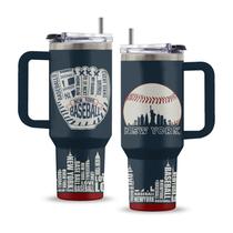 Copo de beisebol Uibunoo 1.2L de aço inoxidável com canudo
