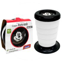 Copo de Bolsa Infantil Fácil De Transportar Retrátil Mickey 330ml