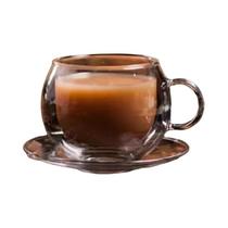 Copo De Café De Vidro Resistente Ao Calor De Camada Dupla 150/300ml Transparente Com Alça Copo De