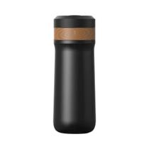 Copo De Café French Press Portátil De 320ml Em Aço Inoxidável, Termo De Viagem Com Filtro Duplo, 8H