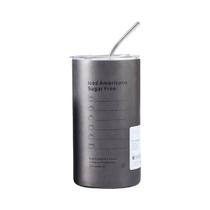 Copo De Café Latte De Aço Inoxidável Isolado De 20 Oz Com Canudo E Tampa, Reutilizável Para Bebidas