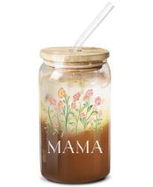 Copo de café NeweLeven Mama 470ml Palha de vidro isolada reutilizável