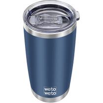 Copo de café WETOWETO 600mL em aço inoxidável isolado a vácuo