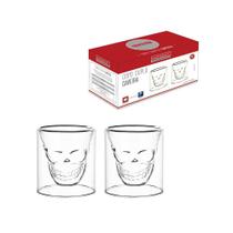 Copo De Caveira Em Vidro Luxuoso 150 ML 2 Peças