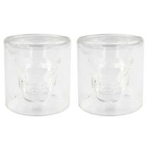 Copo De Caveira Parede Dupla 75Ml 2 Peças - Dolce Home