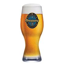 Copo de Cerveja Atlanta Happy Hour Frases Brewery Azul 450ml