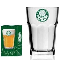 Copo de Cerveja Palmeiras Personalizado Vidro 400ml - Globimport