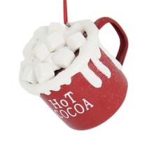 Copo de chocolate quente Kurt Adler com marshmallows Copo de chocolate quente Kurt Adler com marshmallows