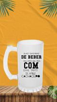 Copo de chopp vidro jateado fosco - 475ml