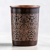 Copo De Cobre Puro Ébano Ayurveda Tamra Jal Decorativo 300ml Copo De Cobre Puro Ébano Ayurveda Tamra Jal Decorativo 300ml