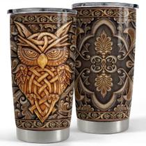 Copo de coruja isolada de aço inoxidável SANDJEST de 20 onças Copo de coruja isolada de aço inoxidável SANDJEST de 20 onças