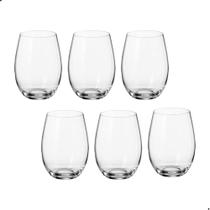 Copo de Cristal Bohemia Para Água e Suco 560 ml Mergus 6 Peças Copo de Cristal Bohemia Para Água e Suco 560 ml Mergus 6 Peças