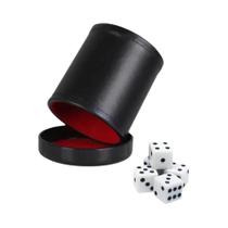 Copo De Dados De material sintético E Vermelho Com Tampa, Agitação Silenciosa Para Dados De Mentiroso,