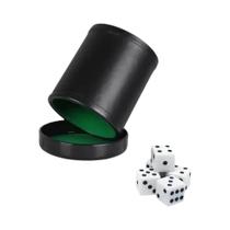 Copo De Dados De material sintético E Vermelho Com Tampa, Agitação Silenciosa Para Dados De Mentiroso,