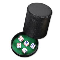Copo de Dados em Couro com Tampa - RPG