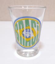 Copo de dose campana estampa brasil 6 cm