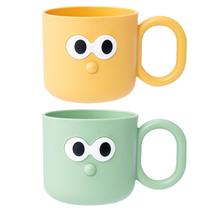 Copo de enxágue de escova de dentes Caneca de desenho animado de 480 ml para crianças