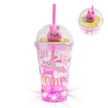 Copo de Festa Cool Things Corp Coelho Rosa com Luzes de Páscoa Copo de Festa Cool Things Corp Coelho Rosa com Luzes de Páscoa