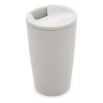 Copo de Fibra de Bambu com Tampa N2443577 Cinza - Quanhe