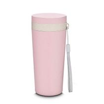 Copo de Fibra de Trigo Parede Dupla 300ml com Alça Rosa Copo de Fibra de Trigo Parede Dupla 300ml com Alça Rosa