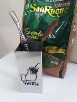 Copo de inox quadrado personalizado - Bortonaggio