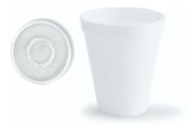 Copo de isopor 296 ml 100 und + tampa plástica 100 und Copo de isopor 296 ml 100 und + tampa plástica 100 und