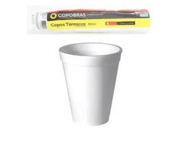 Copo de Isopor COPOBRÁS de 300ml BRANCO-EPS com 25 Unidades